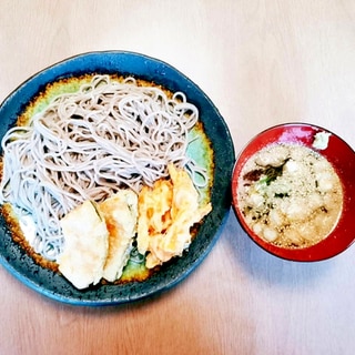 南瓜の天ぷらで冬至蕎麦